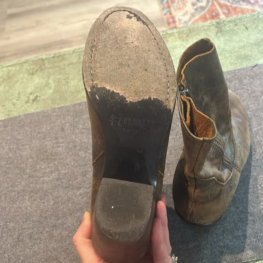 Corral Women’s Rosalie Indie Spirit Brown Western Ankle Boots Size 9 Festival - Picture 5 of 7